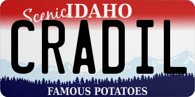 ID license plate CRADIL