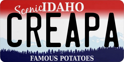 ID license plate CREAPA