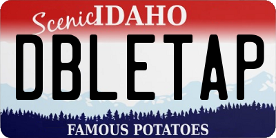 ID license plate DBLETAP