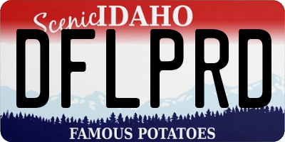 ID license plate DFLPRD