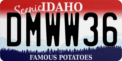 ID license plate DMWW36