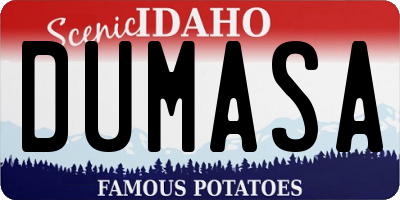 ID license plate DUMASA