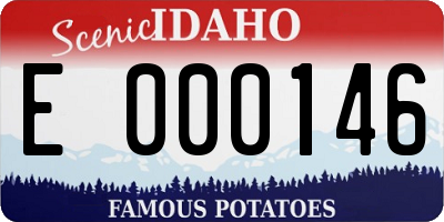 ID license plate E000146