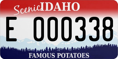 ID license plate E000338