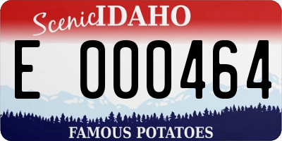 ID license plate E000464