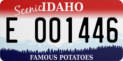 ID license plate E001446