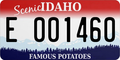 ID license plate E001460