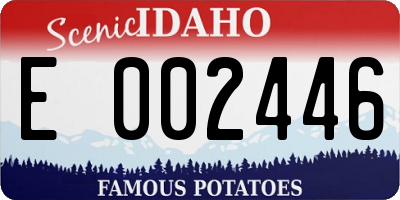 ID license plate E002446