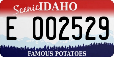 ID license plate E002529