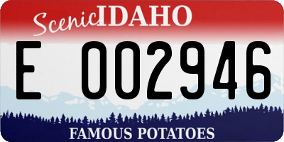 ID license plate E002946