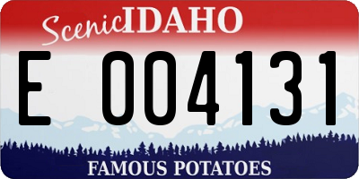 ID license plate E004131