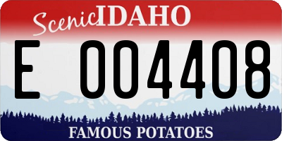 ID license plate E004408