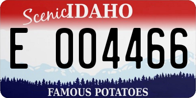 ID license plate E004466