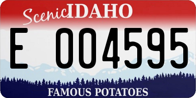 ID license plate E004595