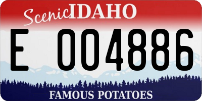 ID license plate E004886