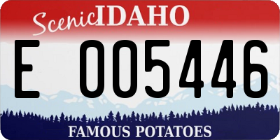 ID license plate E005446