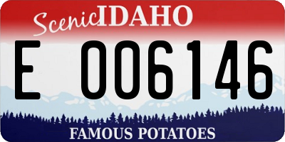 ID license plate E006146