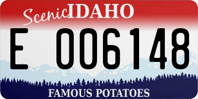 ID license plate E006148