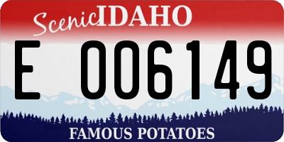 ID license plate E006149