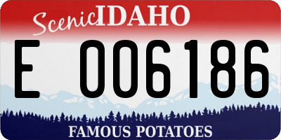 ID license plate E006186