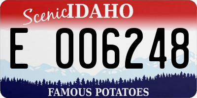 ID license plate E006248