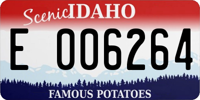 ID license plate E006264