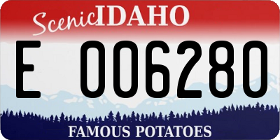 ID license plate E006280