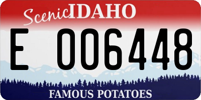 ID license plate E006448