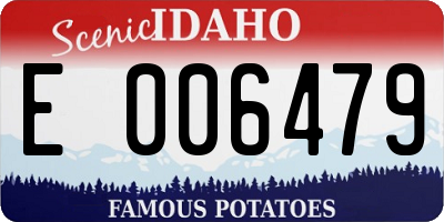 ID license plate E006479