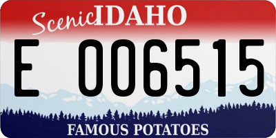 ID license plate E006515