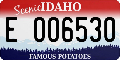 ID license plate E006530