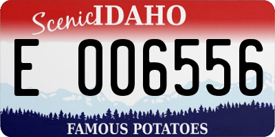 ID license plate E006556
