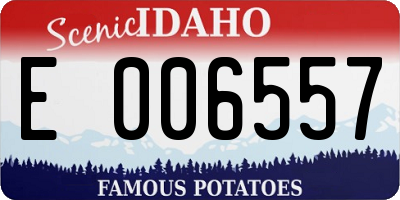 ID license plate E006557