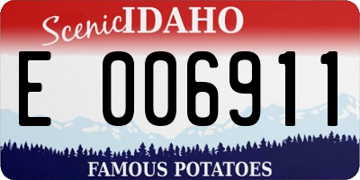 ID license plate E006911