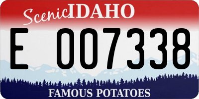 ID license plate E007338