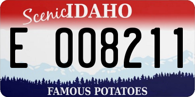 ID license plate E008211