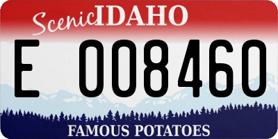 ID license plate E008460