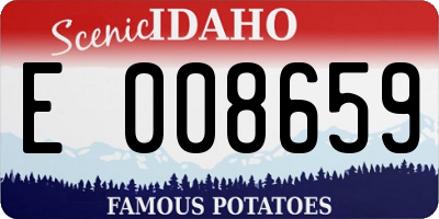 ID license plate E008659