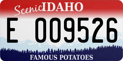 ID license plate E009526