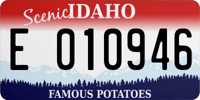 ID license plate E010946