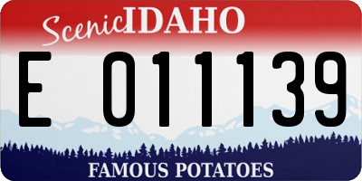 ID license plate E011139
