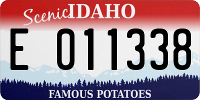 ID license plate E011338