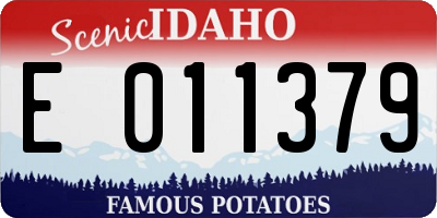 ID license plate E011379