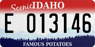 ID license plate E013146