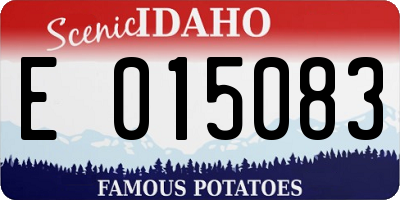 ID license plate E015083