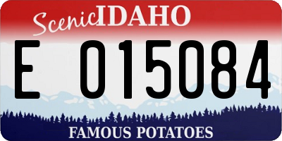 ID license plate E015084