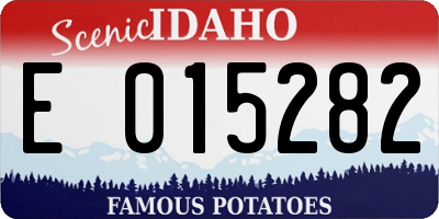 ID license plate E015282