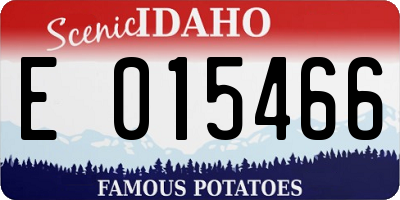 ID license plate E015466