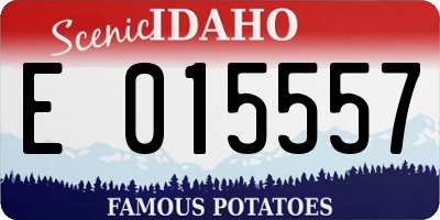 ID license plate E015557