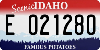 ID license plate E021280